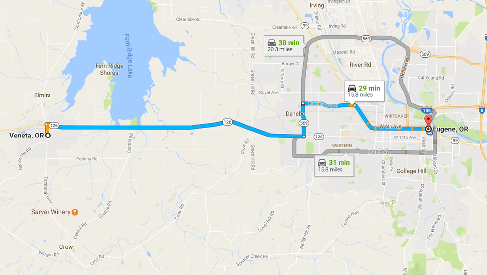 eugene local mover map graphic